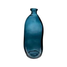 Vase bouteille verre recyclé orage H51 | 3 Suisses